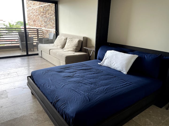 cama queen size y sofa cama matrimonial