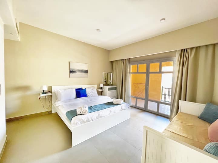 Minimal & Central 1BDR Apt. Abu Tig Marina Apartments for Rent in El Gouna, Red Sea