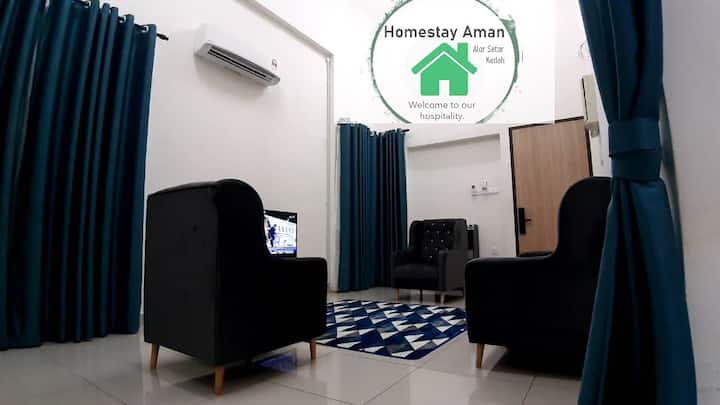 Homestay Aman Comfortable Wifi Aircond Hot Shower