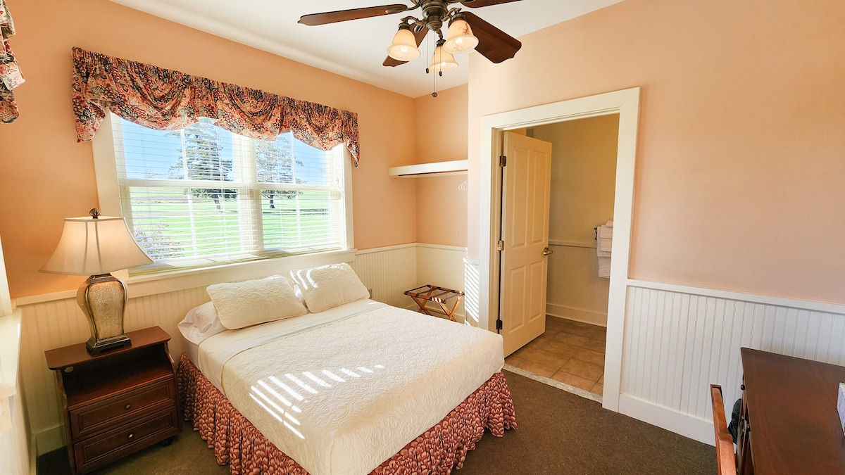 Guest House - Room #4.  Room has a small desk and en suite full bathroom.