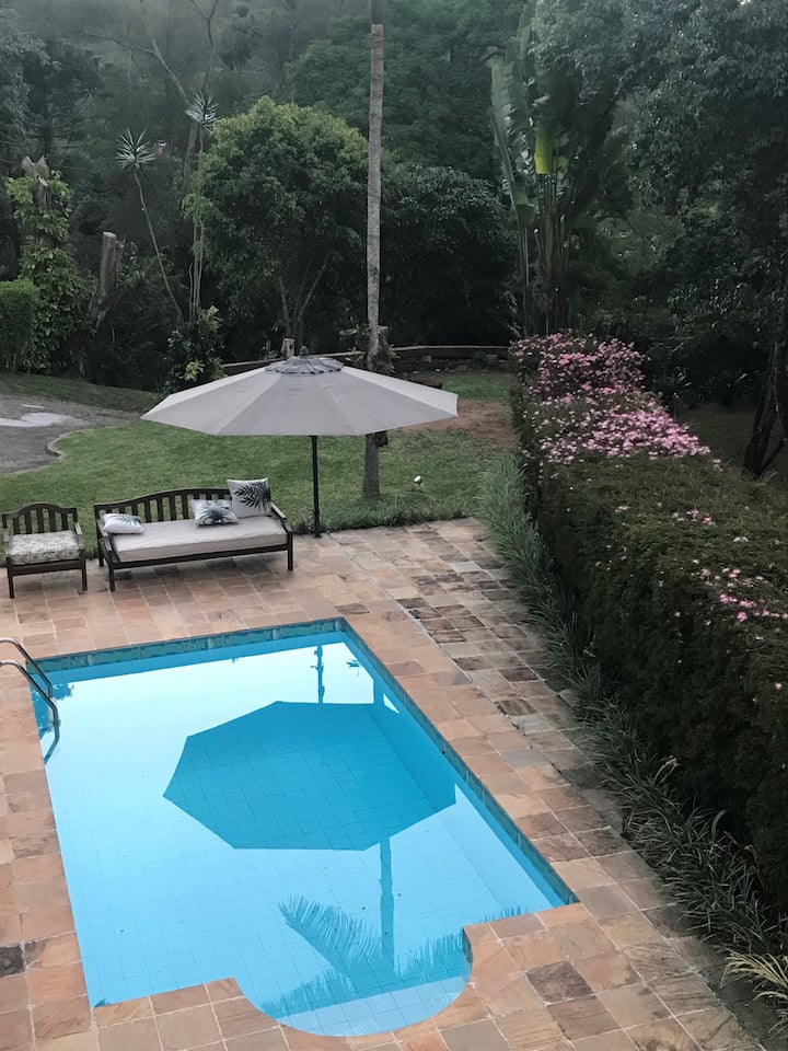 Casa De Campo Com Lareira, Piscina, Churrasqueira - Petrópolis