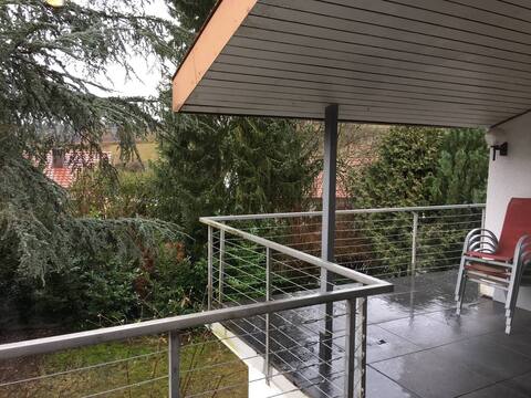 Relaxed 2 room apartment with balcony in Odenwald