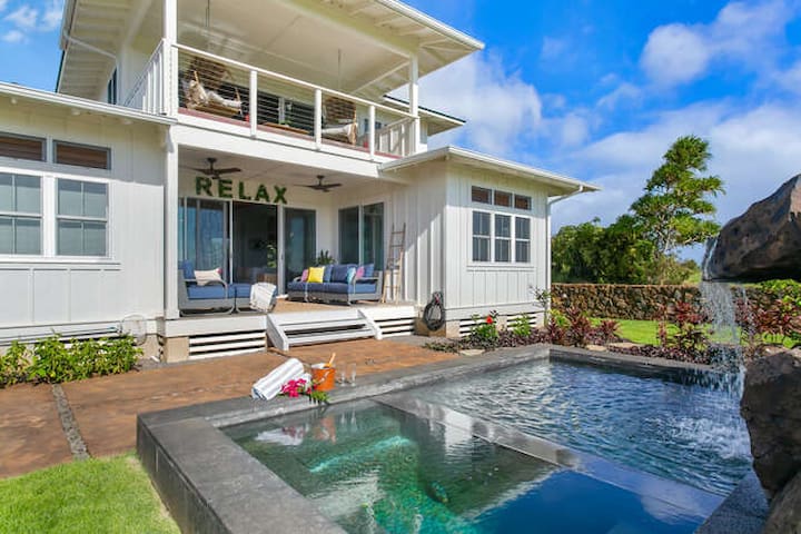 Poipu Wainani Waterfall House w/Private Pool Spa