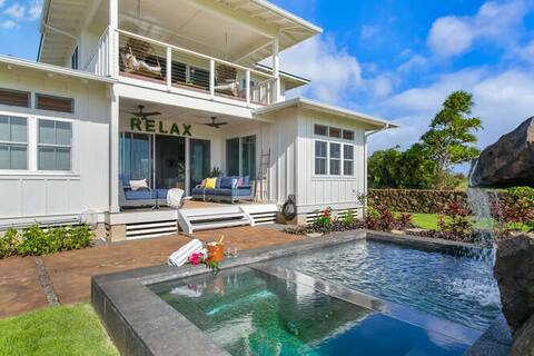 Wainani Waterfall House w/Private Heated Pool& Spa