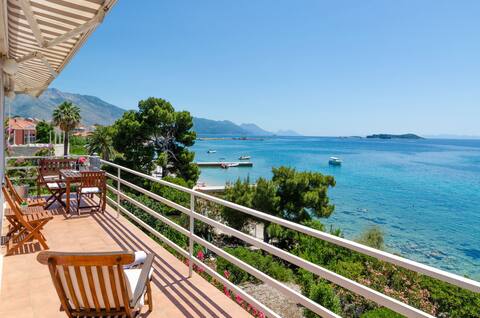 Villa Mery Orebic on the beach with sea view