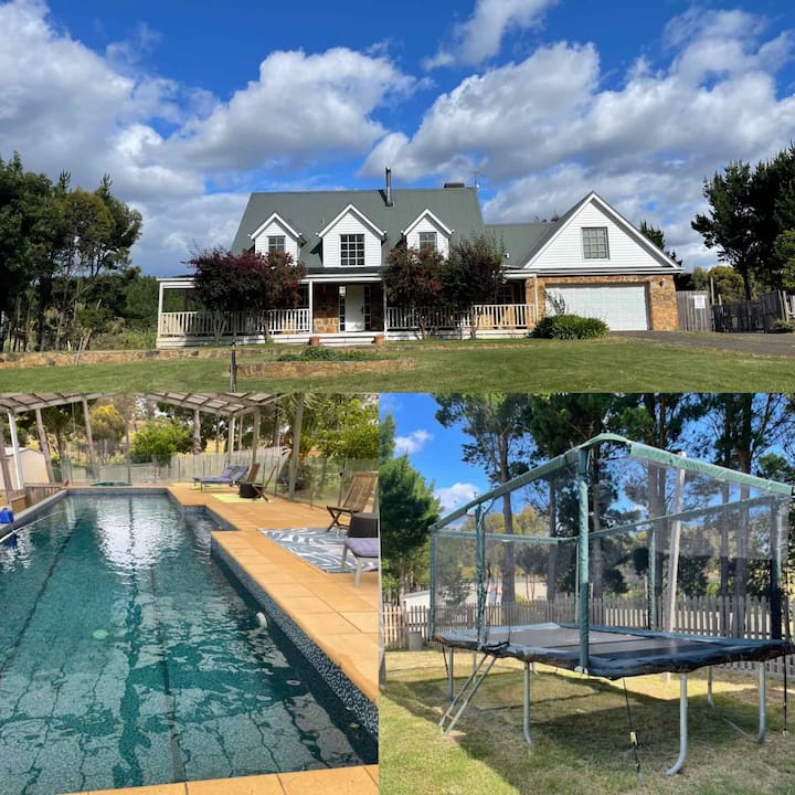 Farm house, pool & tramp, games room, 5 bedrooms