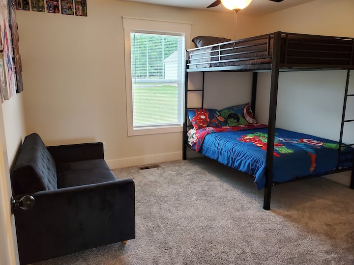 Bedroom 1- full size bunk bed