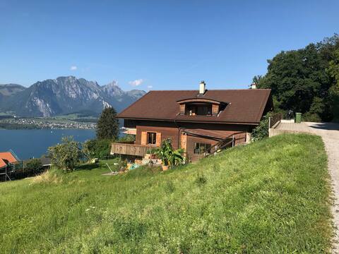 Spacious chalet with a spectacular view