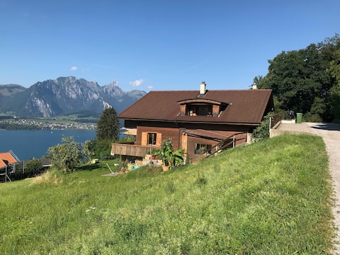 Spacious chalet with a spectacular view