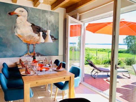 House "FriediSee" in 1st row, panoramic view