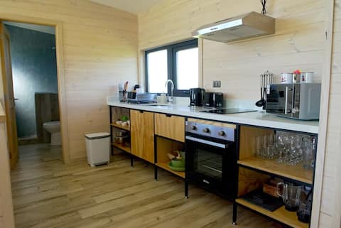 Top Airbnb: Puntiagudo Cabin Panoramic view of the lake and volcanoes in Frutillar
