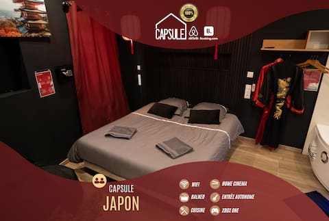 Japanese Capsule Spa-Netflix-Projector
