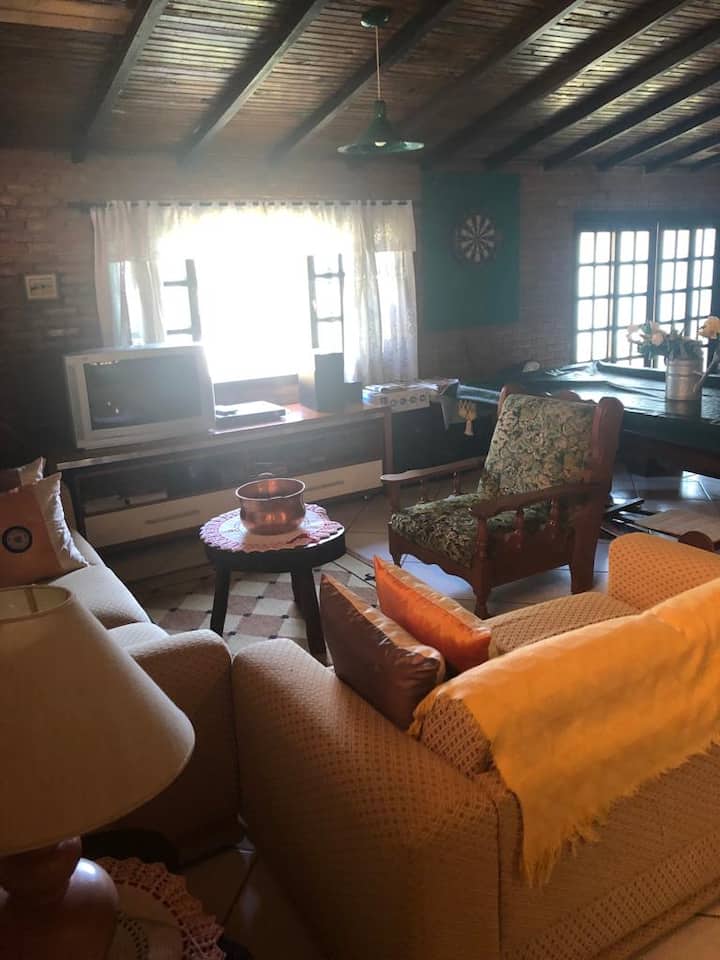 Casa De Campo, Com Piscina, Churrasqueira E Quadra - Atibaia
