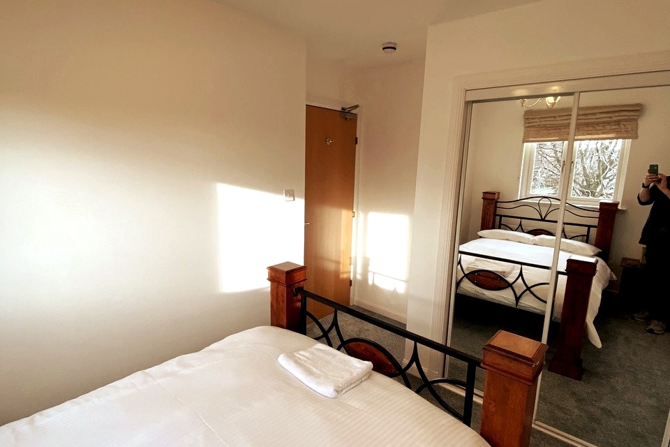 Bedroom 2 Double - with new carpeting.