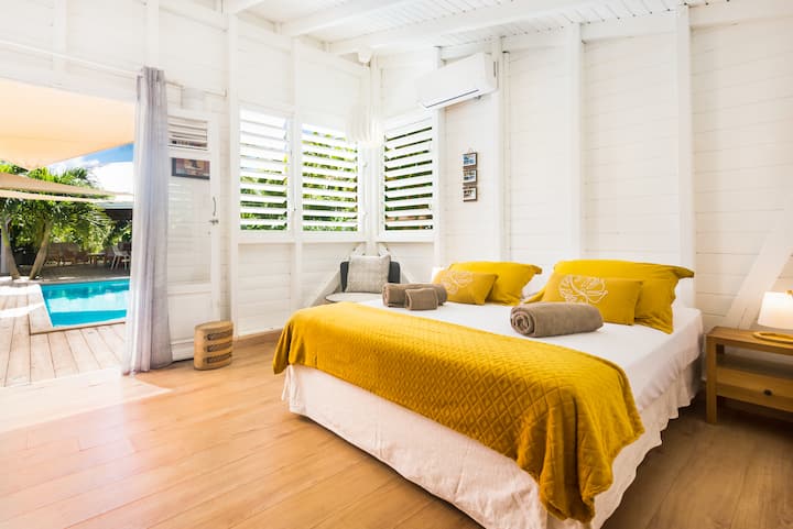 Bungalow privatif avec salle de bain et dressing