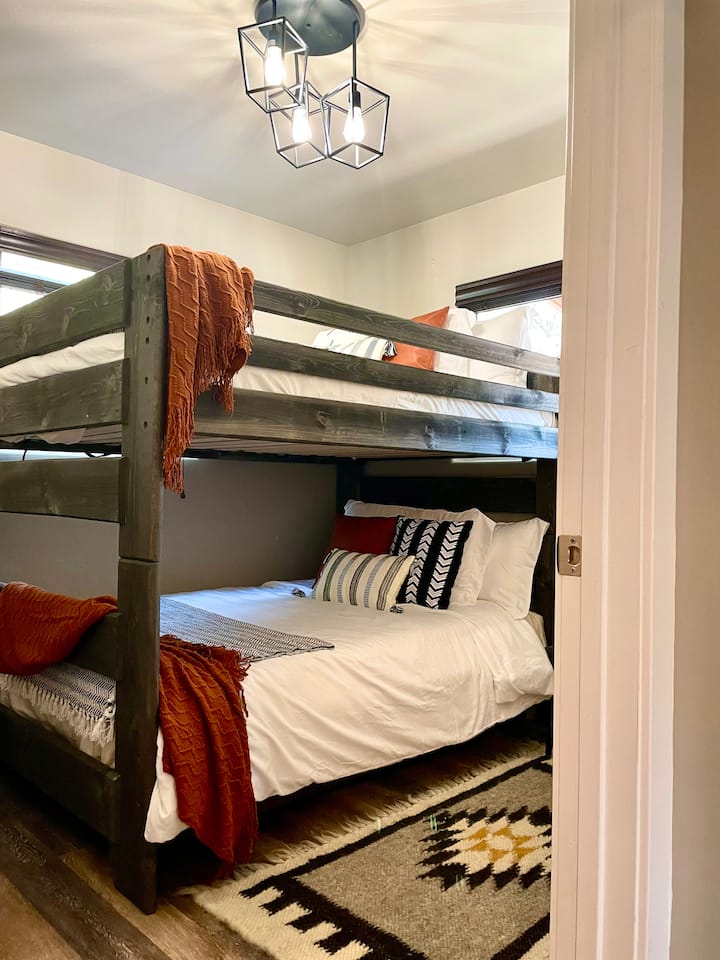 Second bedroom with 2 full bunk beds and a twin trundle bed that easily rolls out. All beds feature extra soft and comfortable sheets, all season down comforters, super soft duvet covers and firm and medium-soft pillows. 