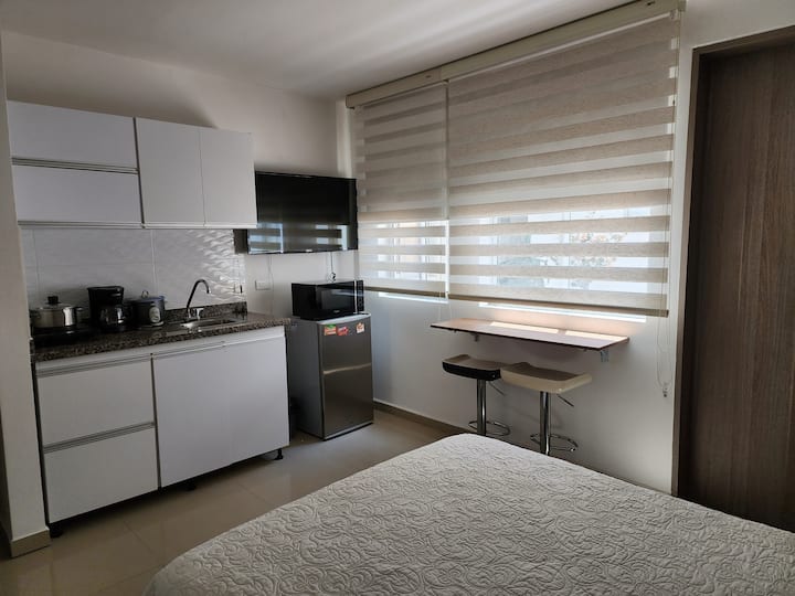 Hermoso Apartaestudio Con Aire Acondicionado 101 - Cali