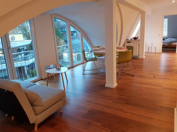 Penthouse above the rooftops of Badenweiler