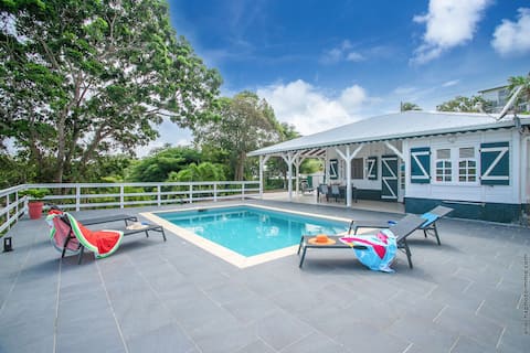 Beautiful villa with pool overlooking the sea