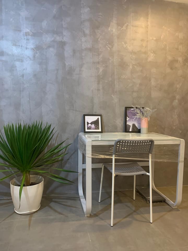 Modern Minimalist 3-bedroom house with patio.