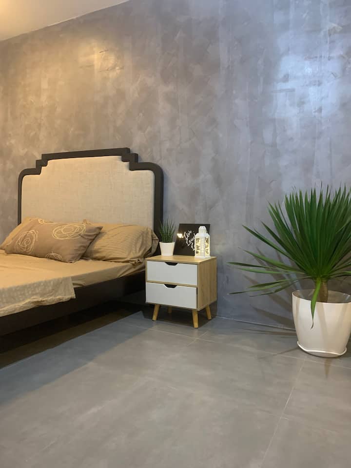 Modern Minimalist 3-bedroom house with patio.