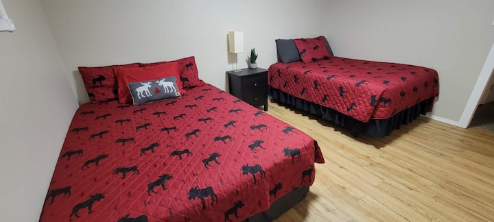 3 bedroom in basement - 1 queen and 1 double