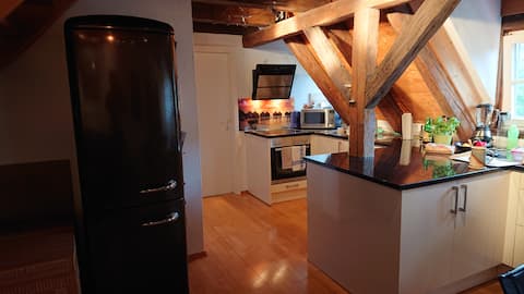 3-room duplex apartment right on the Blautopf