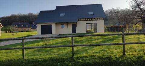 cozy house in a quiet natural setting