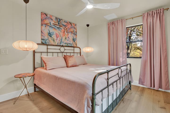 Dreamy bedroom with king bed