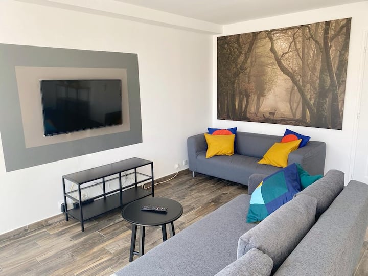 22 Chic Et Cosy, Free Parking, Jeux, Wifi, Netflix - Saint-Étienne