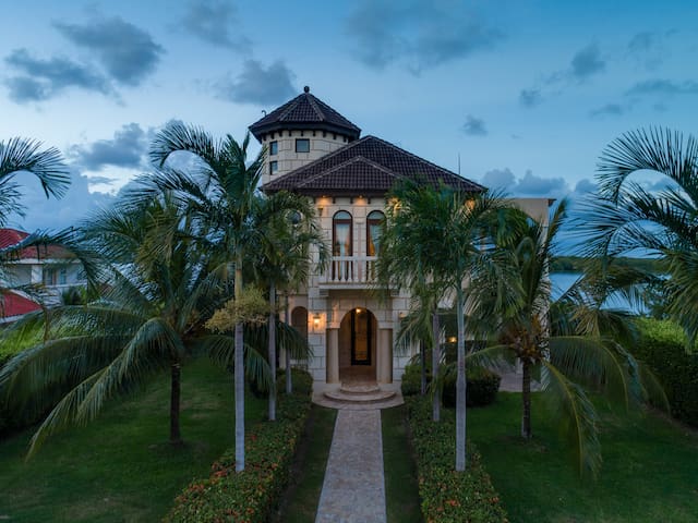 Waterfront Placencia Castle in Gated Community