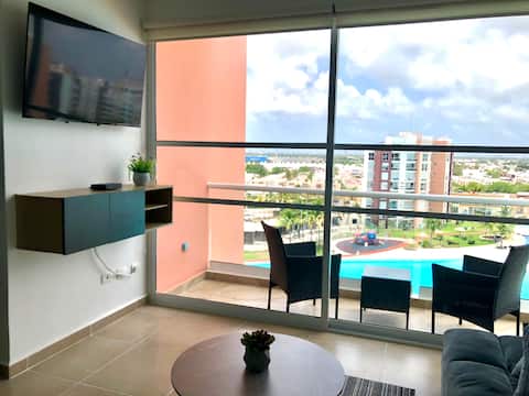 Top Airbnb: Spectacular view and great comfort!!! in Supermanzana 325