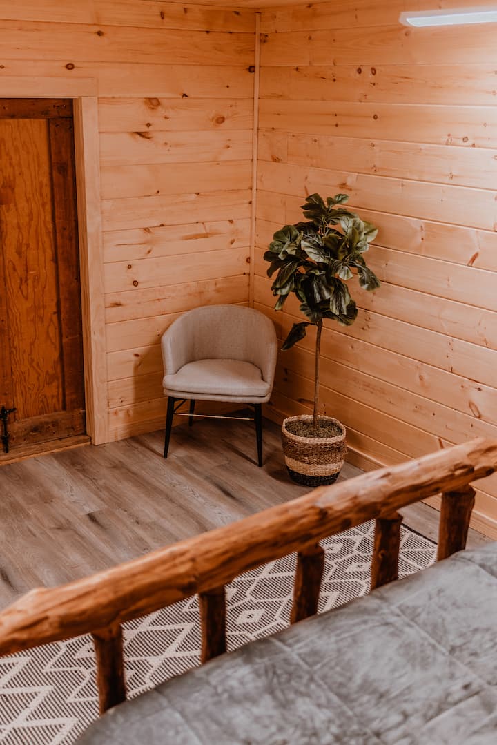 Detached bedroom seating area