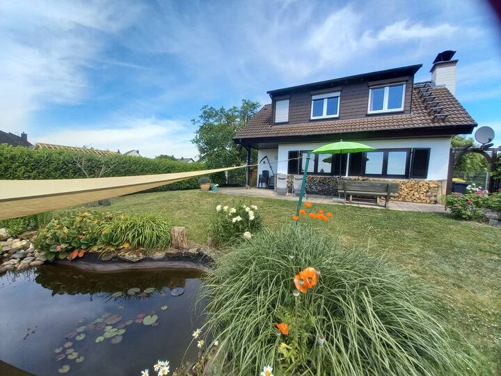 House with views over the Rhine Valley towards Hunsrück Houses for Rent in Dörscheid