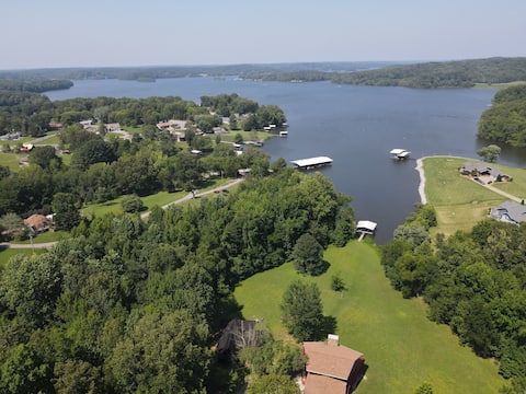 New! Lake Front A-Frame with Boat Slip!