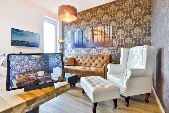 200 M Zum Strand | Modern | Balkon | Sauna | Für 5 - Glowe