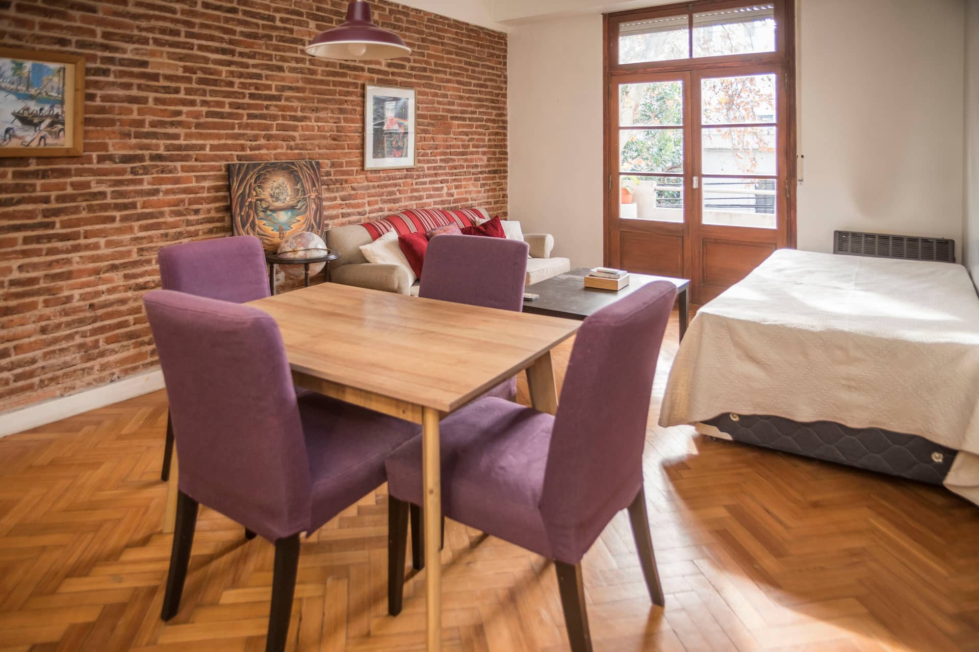 Departamento de 2 ambientes en Palermo Hollywood con balcón