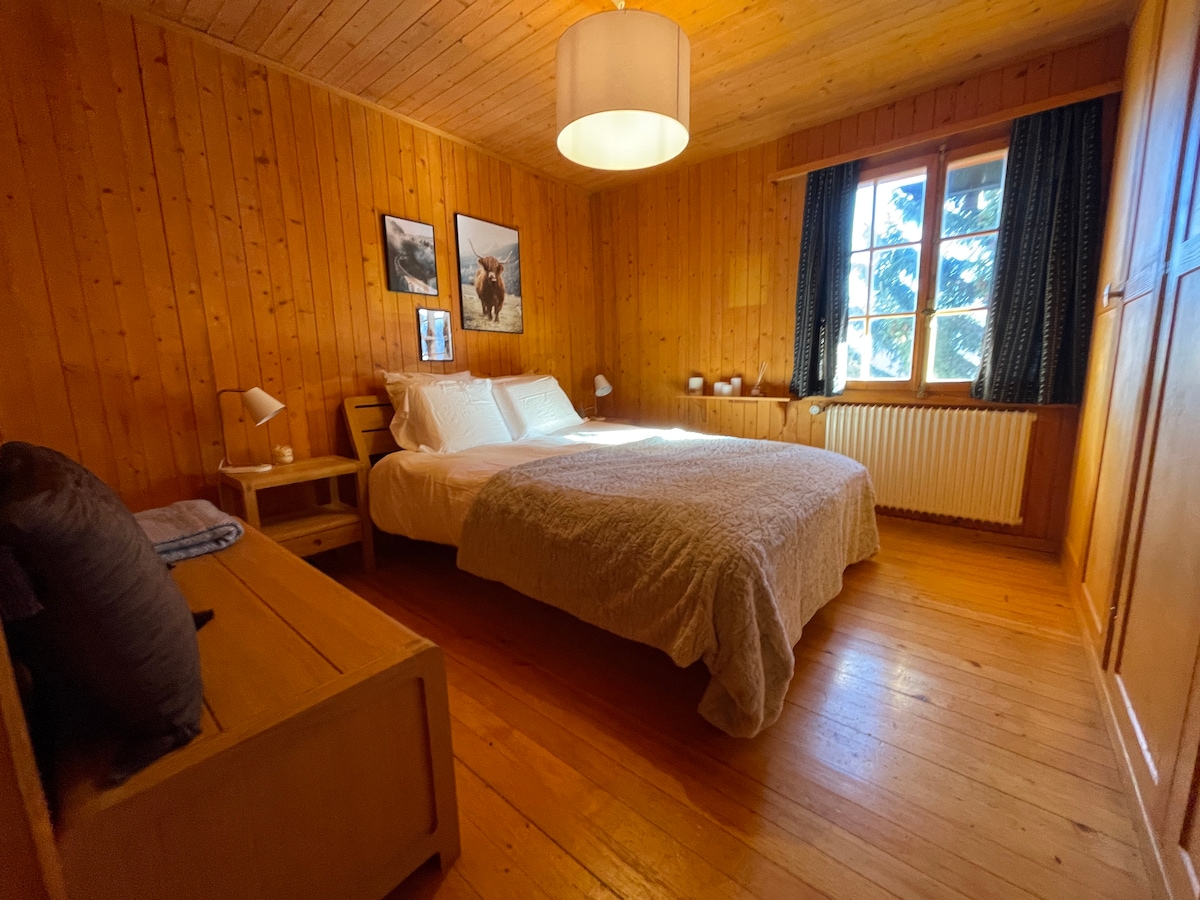 Bedroom 1 (ground floor) with comfortable double bed