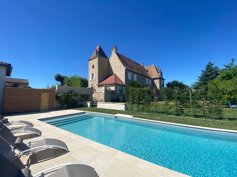 Château Châtenay Bourgogne Sud-2/9 pers- Pool