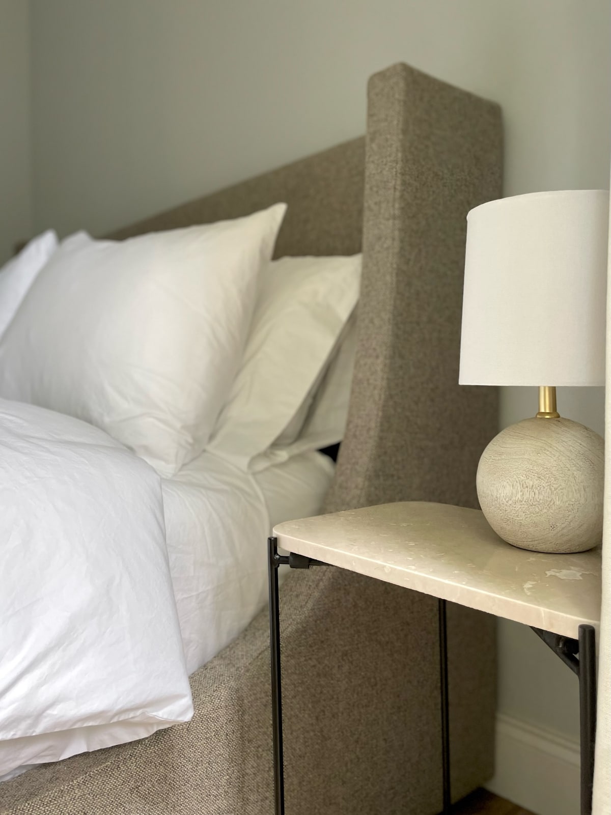 Dune Bedroom (No. 1) has a queen sized bed with blackout curtains.