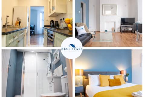 Modern 1-Bed Kempston Apt- Near Hospital - Parking