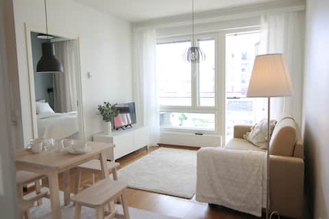 Top Airbnb: Air-source heat pump, sauna, parking space in Joensuu