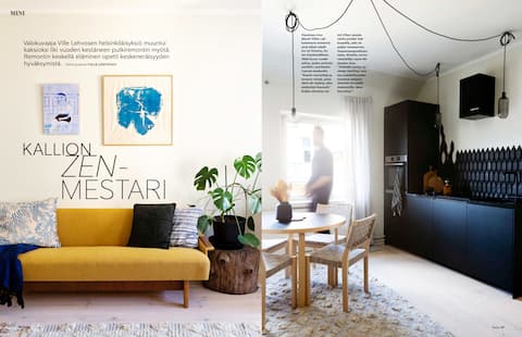Successful Airbnb property: Design Home with a Sauna in Trendy Neighborhood in Keskinen Suurpiiri