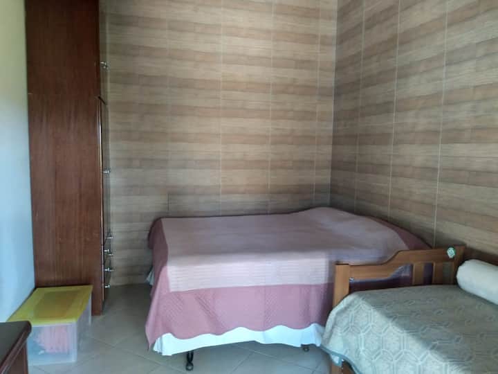 Chumba cha mkwe, kilicho na kitanda cha ukubwa wa queen na kitanda cha trundle.