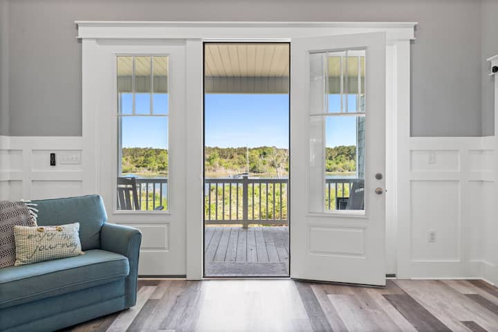 Oak Haven Getaway | Stunning Water Views - Oak Island, NC