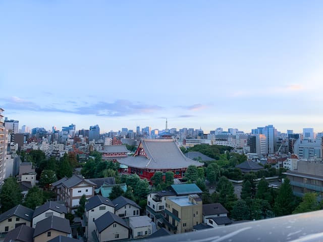 Top Floor Aparthotel • Sensoji Temple View 2BR