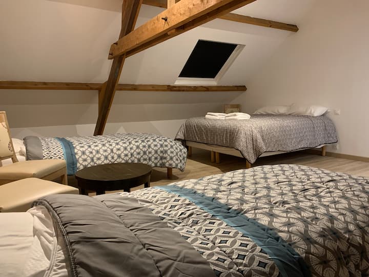 חדר שינה 3, מצויד במיטה 160x200 ו -2 מיטות יחיד