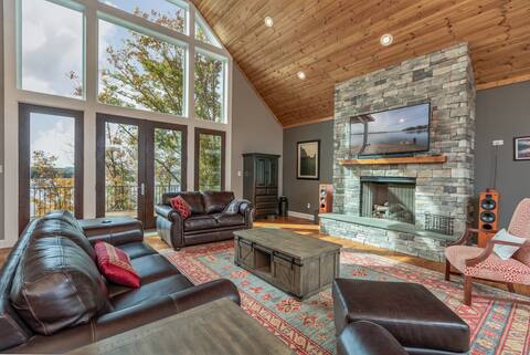 Spacious new home on main lake with stunning views