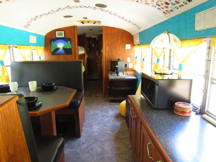Catskill Skoolie. unique Glamping. Wood stove Buses for Rent in