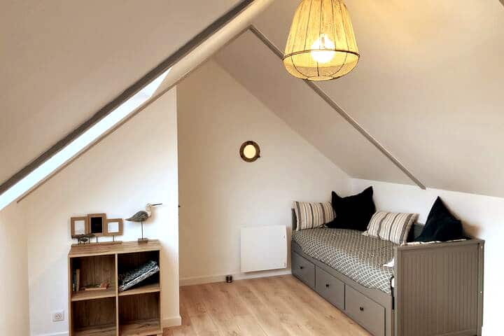 the upstairs bedroom